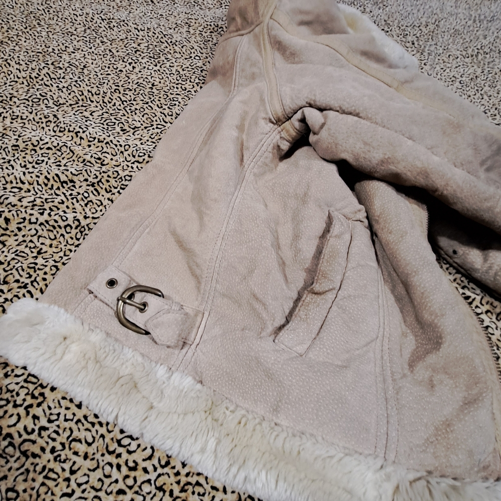 π(Final price) STEVE MADDEN LEATHER WINTER COAT-M - Picture 10 of 13